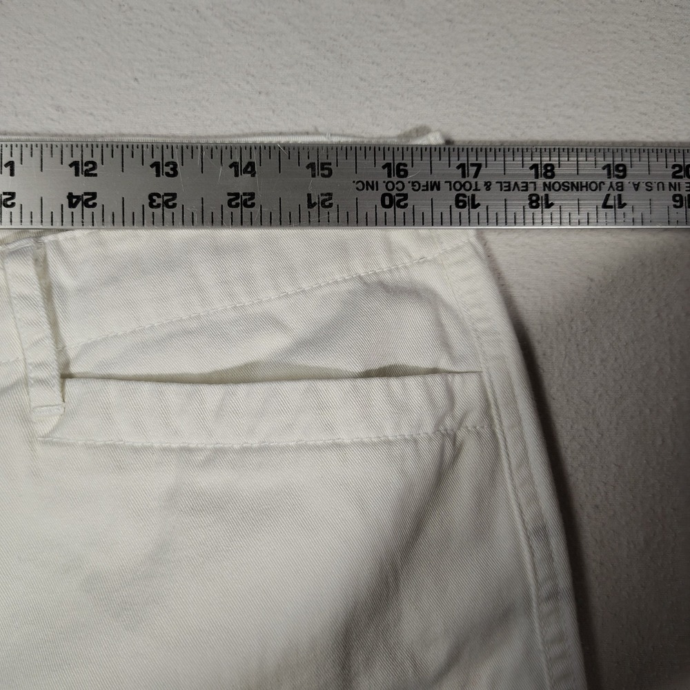 Lauren Ralph Lauren White Cotton Nautical Capri Women Size 12 Anchor Tag - Picture 3 of 16